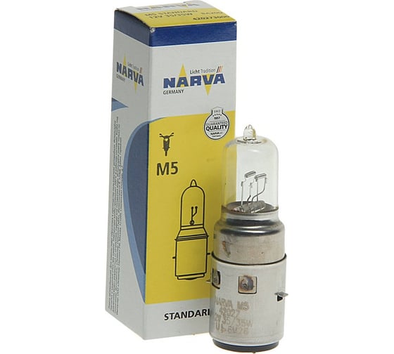 Автолампа NARVA M5 35 35 BA20d 12V 10 100 NEW 420273000