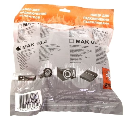 Набор проводов для усилителя MYSTERY MAK 10.4