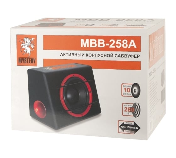 Автосабвуфер MYSTERY MBB-258A