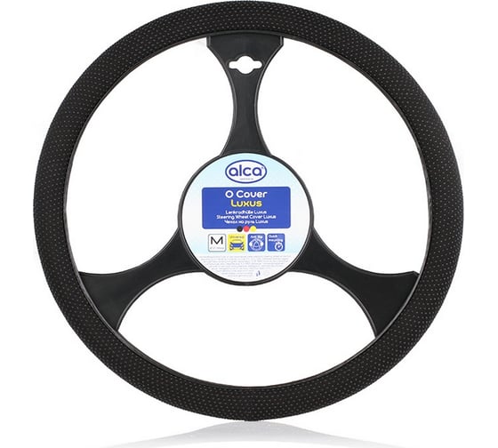 Чехол на руль Alca Luxus черный, Бусинки 37-39 см 591000