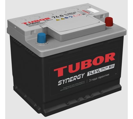 Аккумулятор TUBOR SYNERGY 6СТ-74.0 VL (низкая) 4607008886283