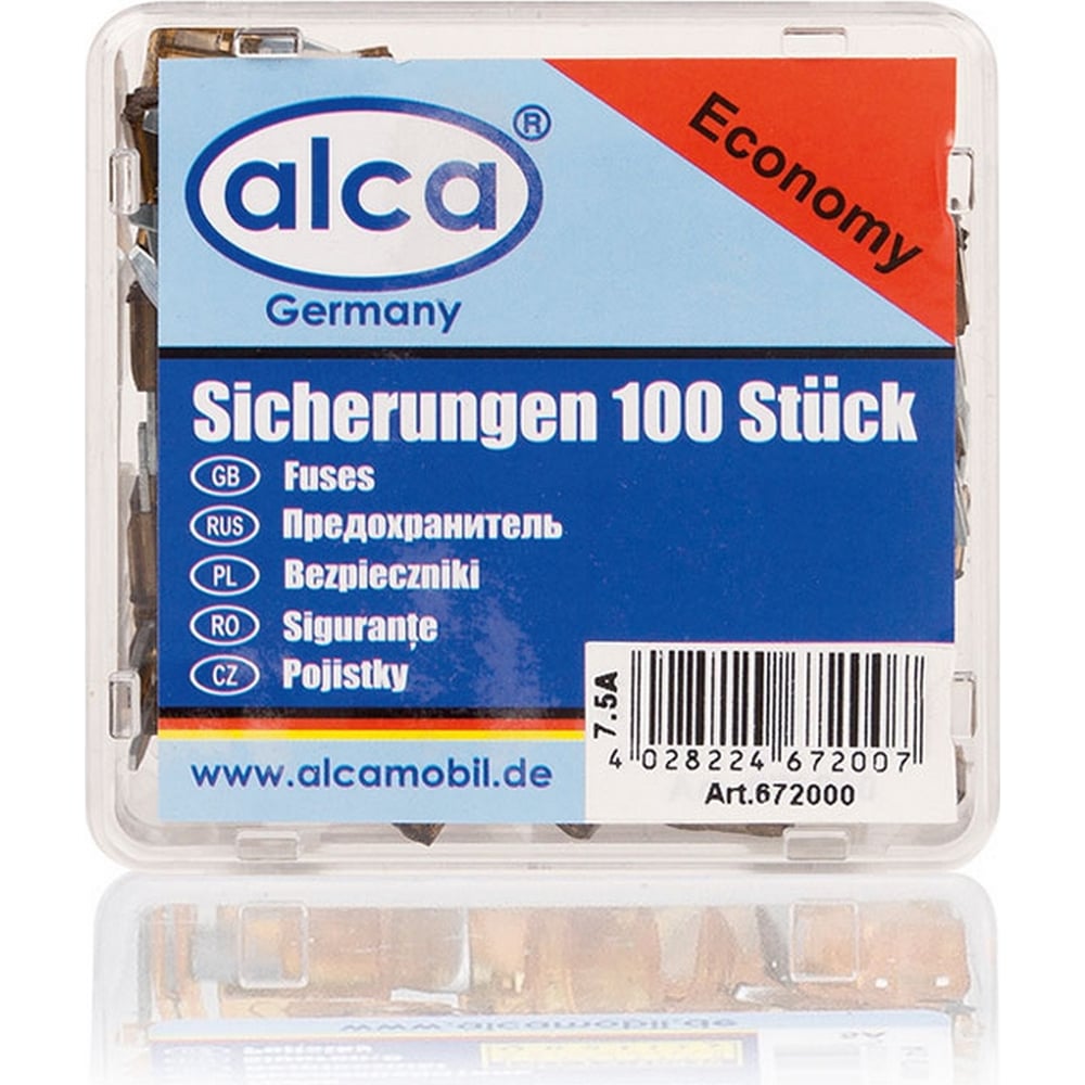 Флажковые предохранители Alca MINI, 7,5 А 100шт 672000 - выгодная цена ...