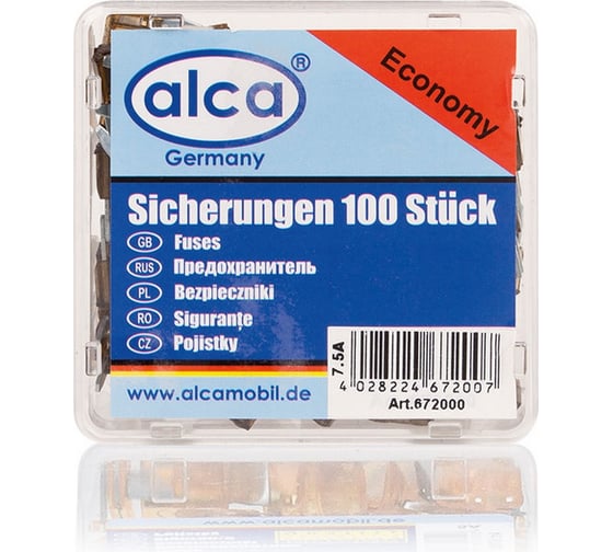 Флажковые предохранители Alca MINI, 7,5 А 100шт 672000