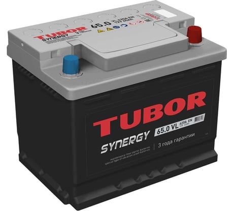 Аккумулятор TUBOR SYNERGY 6СТ-65.0 VL 4607008887136