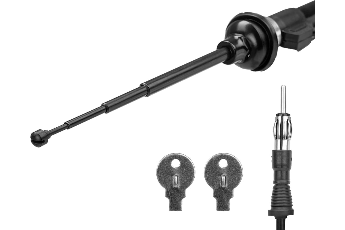 Универсальная антенна Alca водонепроницаемая, телескопическая, 1 м ...