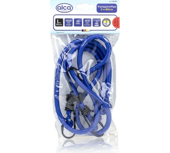 Резинки для багажа Alca 2 шт х 80 см синие 882080