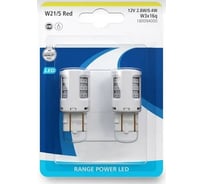 Автолампа NARVA W21 5 2.8W 0.4W W3x16q LED RED блистер, 2шт 12V 1 10 NEW 180094000