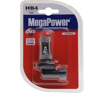 Автолампа MEGAPOWER HB4 P22d 6 SMD CREE WHITE 6000K блистер 336лм 12V 10 100 80595
