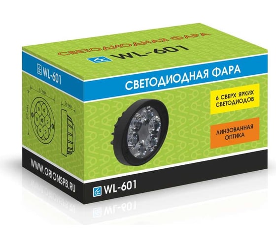 Светодиодная фара Вымпел wl-601 (6 led, 20w) 5267