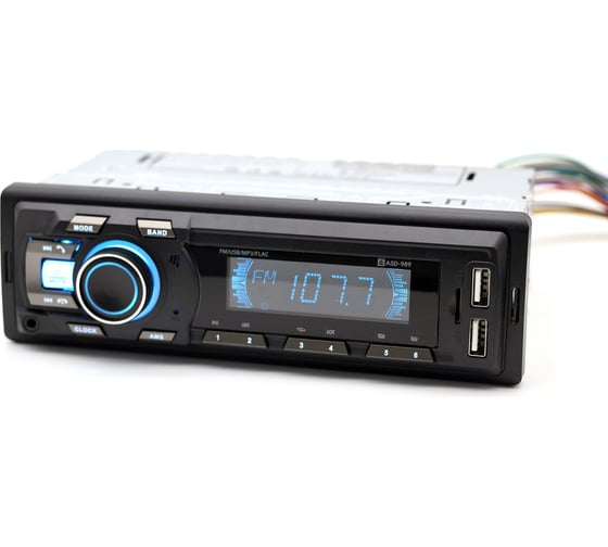 Магнитола Вымпел ASD-989 FM/USB/AUX/bluetooth пульт дистанционного управления 4085