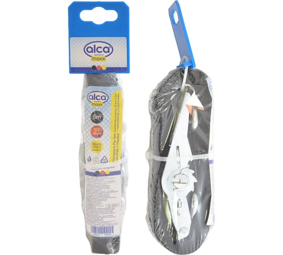 Стяжка для груза Alca Maxx 5 м с замком, 2 крюка 502 040