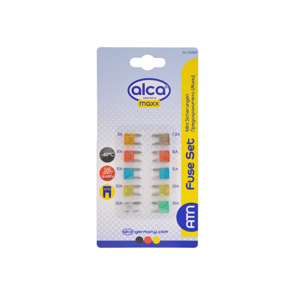 Флажковые предохранители Alca Maxx 5-30 А, 10шт, компл 502 550 ...