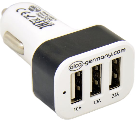 Разветвитель прикуривателя, зарядное устройство Alca Maxx 3 USB 510 570
