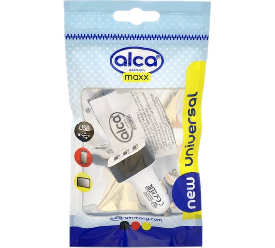 Разветвитель прикуривателя, зарядное устройство Alca Maxx 3 USB 510 570