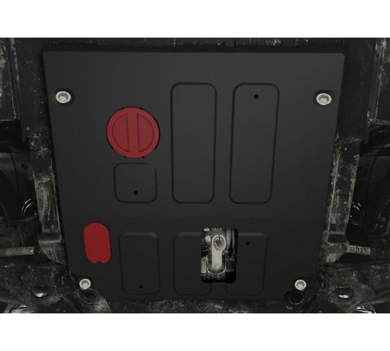 Защита картера АвтоБроня baic u5 plus cvt 2023-н.в., сталь 1.5мм, с крепежом, штампованная 111.03501.1