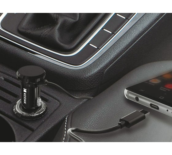 Автомобильное зарядное устройство с Type-C KODAK UC105