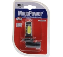 Автолампа HB3 P20d 5 SMD MEGA WHITE 6000K MEGAPOWER M-80584бл