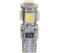 Автолампа T10W W2.1x9.5d 5 SMD 5050 WHITE 6000K MEGAPOWER M-70214W