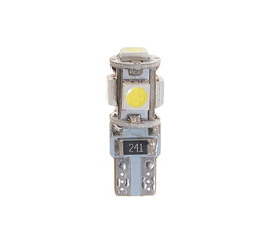 Автолампа T10W W2.1x9.5d 5 SMD 5050 WHITE 6000K MEGAPOWER M-70214W