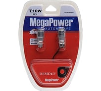 Автолампа T10W W2.1x9.5d 1 SMD CREE WHITE блистер MEGAPOWER M-10916W-2блт