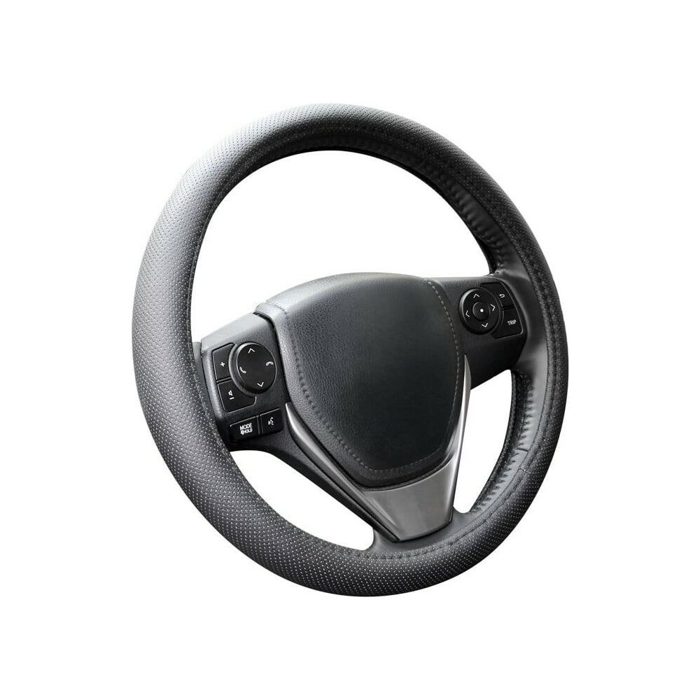 Оплетка KRAFT перфорированная кожа, черная, 37-39 см/М KT 800302 ...