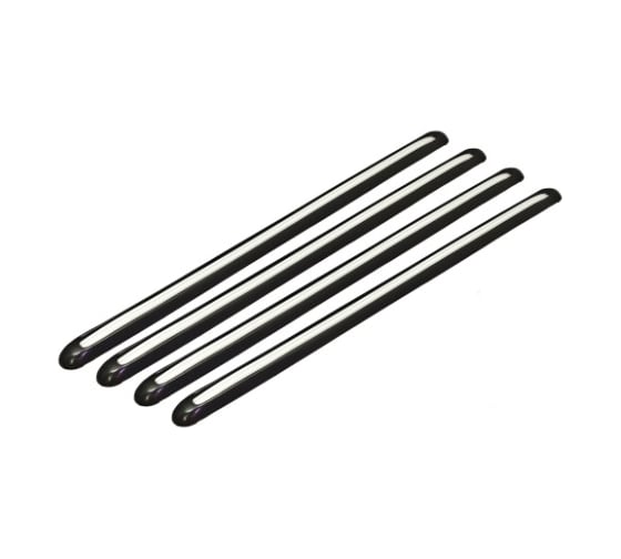 Накладки на бампер BLACK 460х25мм АВТОСТОП HJ-103B