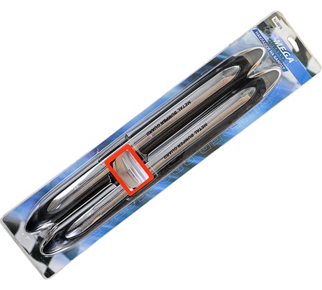 Накладки на бампер BLACK 500х45мм АВТОСТОП HJ-3067B