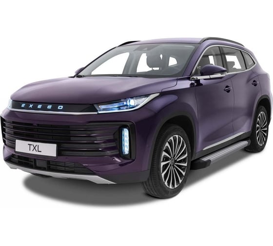 Пороги на автомобиль Rival silver для exeed txl 2020-н.в., 180 см, 2 шт., алюминий F180AL.0907.1