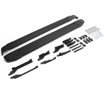Пороги на автомобиль Rival black для exeed txl 2020-н.в., 180 см, 2 шт., алюминий F180ALB.0907.1