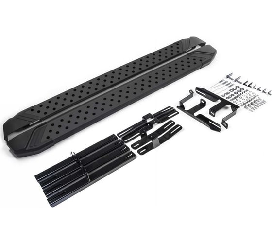 Пороги на авто Rival bmw-style круг lifan x60 2012-2016, 160 см, 2 шт., алюминий D160ALB.3302.2