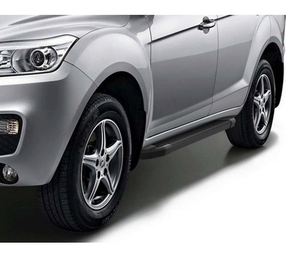 Пороги на авто Rival bmw-style круг lifan x60 2012-2016, 160 см, 2 шт., алюминий D160ALB.3302.2