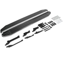 Пороги на автомобиль Rival premium для exeed txl 2020-н.в., 180 см, 2 шт., алюминий A180ALP.0907.1