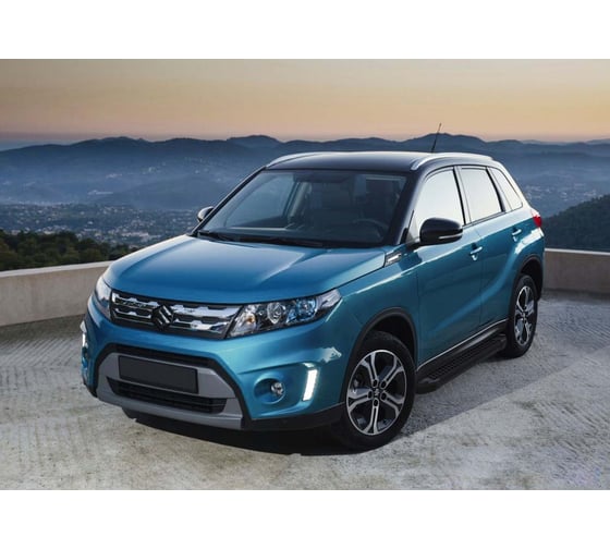 Пороги на автомобиль Rival Bmw-Style круг, Suzuki Vitara 2015-2018, 160 см, 2 шт. D160ALB.5503.1