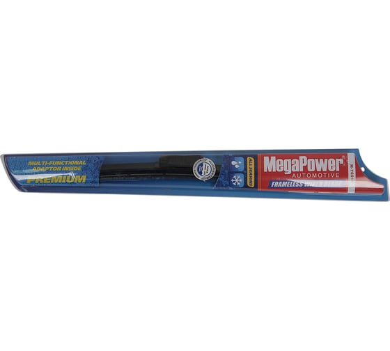 Щетка стеклоочистителя с универсальным MEGAPOWER PREMIUM ALL SEASONS 475 мм 19 бескаркасная M-76019 1