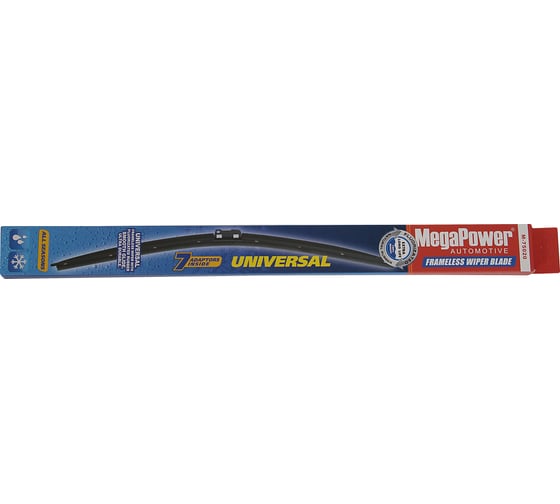 Бескаркасная щетка стеклоочистителя MEGAPOWER UNIVERSAL ALL SEASONS 500 мм 20 M-75020 1