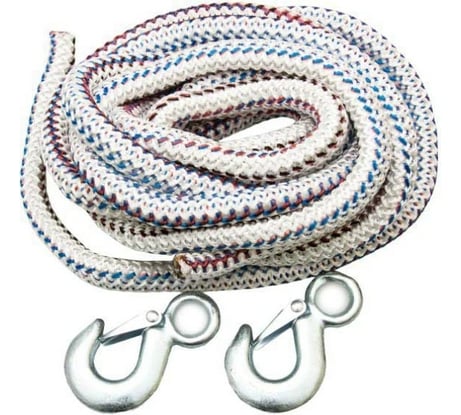 Веревочный трос SKYWAY 12 т 5 м, 2 крюка в пакете S03101011