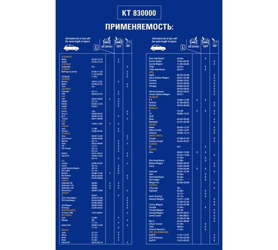 Бескаркасная щетка стеклоочистителя KRAFT 350mm KT 830000