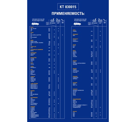 Бескаркасная щетка стеклоочистителя KRAFT 530mm KT 830015