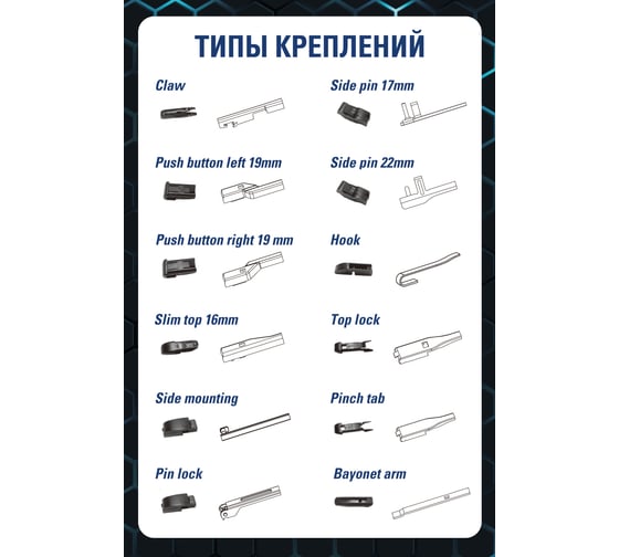 Бескаркасная щетка стеклоочистителя KRAFT 550mm KT 830029