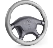 Оплетка для перетяжки руля AUTOPROFI натуральная кожа нить игла серый М SAM-200 GY M SAM-200 GY (M)