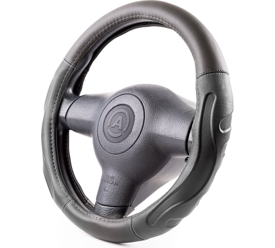Оплетка руля AUTOPROFI композитная экокожа AP-1946 BK BK M
