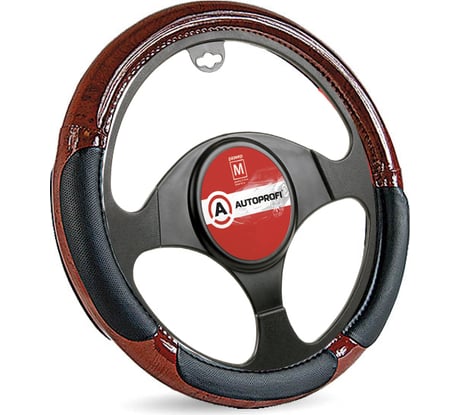 Оплетка руля AUTOPROFI имитация SP-5022 BK M