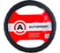 Оплетка руля AUTOPROFI натуральная кожа ребристая М AP-265 BK M 1