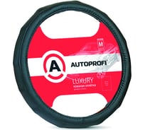 Оплетка руля AUTOPROFI серия LUXURY экокожа ребристая с перфорацией М AP-1050 BK M AP-1050 BK (M)