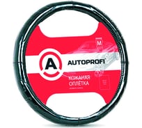 Оплетка руля AUTOPROFI серия LUXURY натуральная кожа глянцевая М AP-850 BK M AP-850 BK (M)