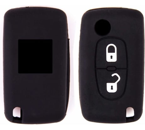 Автомобильный силиконовый чехол на ключ SKYWAY PEUGEOT 307/408 2 кнопки S05701071