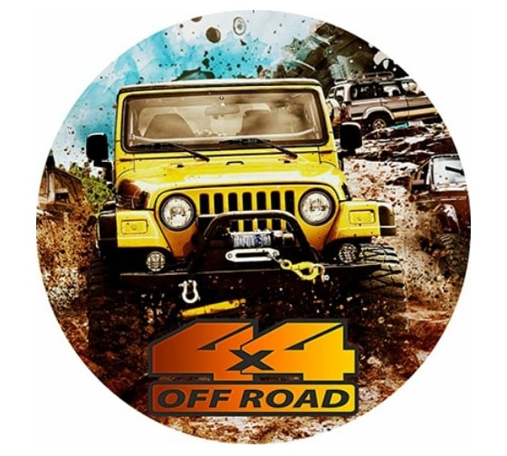 Чехол запасного колеса SKYWAY OFF ROAD R15 экокожа полиэстер S06301052