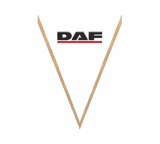 Треугольный вымпел DAF фон белый SKYWAY S05101015
