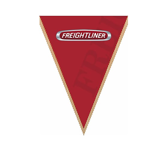 Треугольный вымпел FREIGHTLINER фон бордовый SKYWAY S05101021