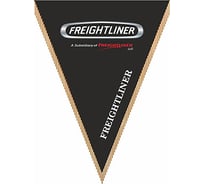 Треугольный вымпел FREIGHTLINER фон черный SKYWAY S05101024